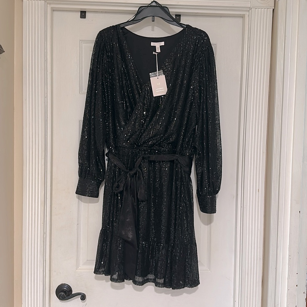 Women’s Black sequin dress 2X